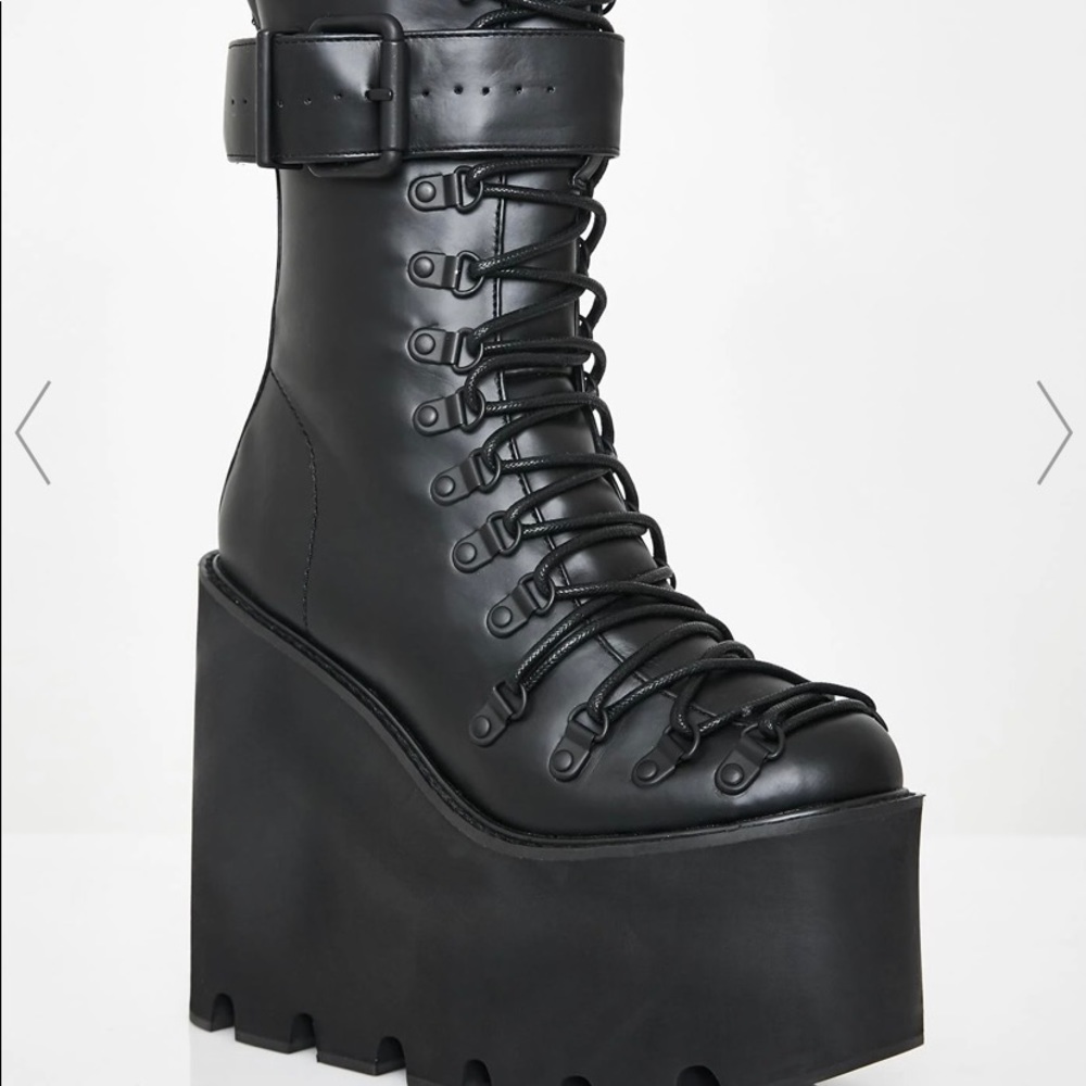 Dolls kill current mood traitor boots